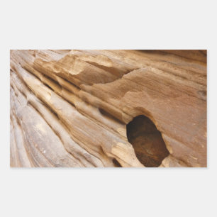 Sticker Rectangulaire Zion Canyon Mur I Abstrait Nature Photographie