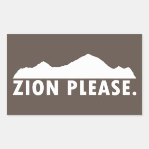 Sticker Rectangulaire Zion National Park Utah S'Il Vous Plaît