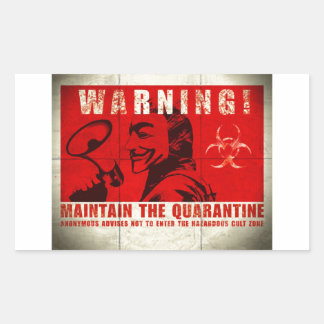 Sticker Rectangulaire Zombie, signe