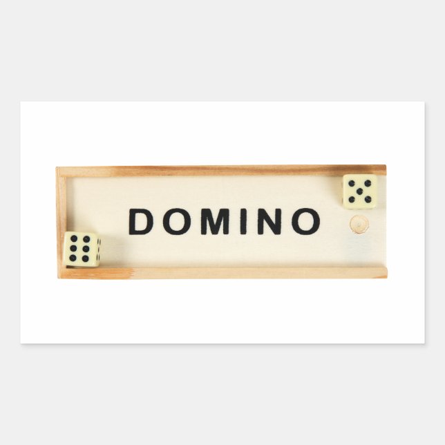 Sticker Rectangulaire Zone Domino (Devant)