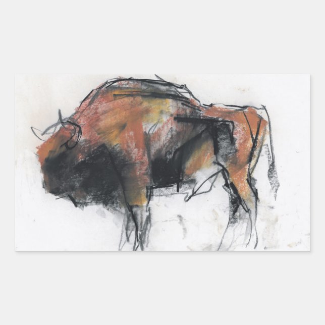 Sticker Rectangulaire Zubre Bialowieza (Devant)