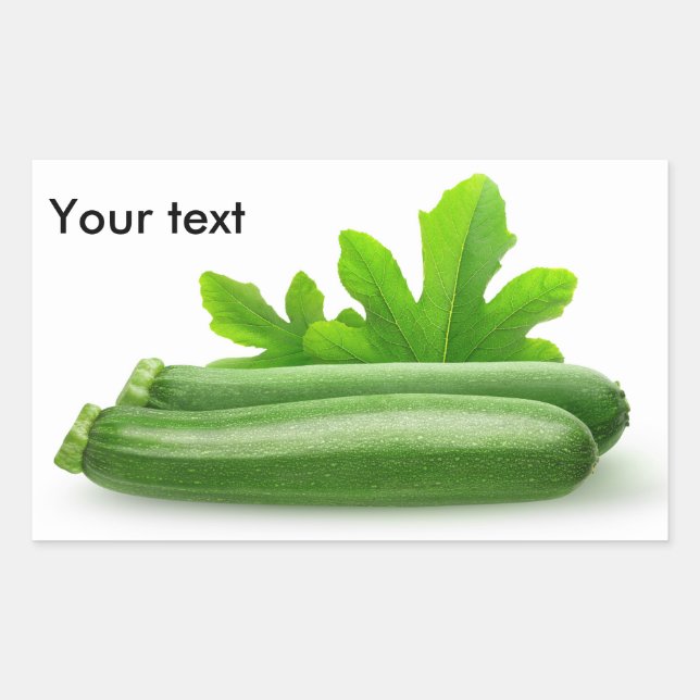 Sticker Rectangulaire Zucchini (Devant)
