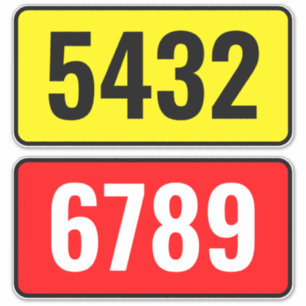 Sticker Recyclage de poubelle - Custom Street Numéro Adres