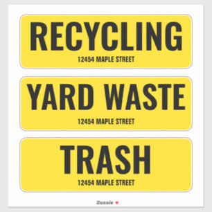 Sticker Recyclage des déchets de triage de déchets peut av