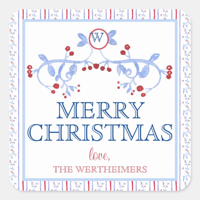 Sticker Red Blue Grand Millennial (Devant)