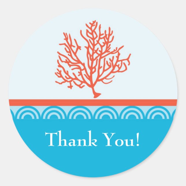 Sticker Red Coral Favor (Devant)