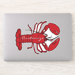 Sticker Red Maine Lobster Thunder_Cove