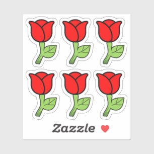 Sticker Red Roses