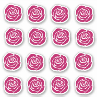 Sticker Red Roses 16