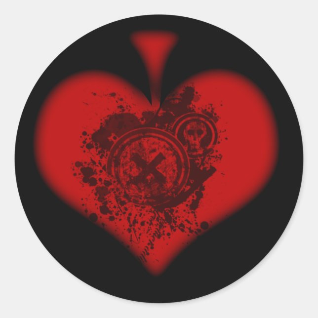 Sticker Red Spade (Devant)