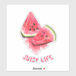 Sticker Red Sweet Juicy Watermelon