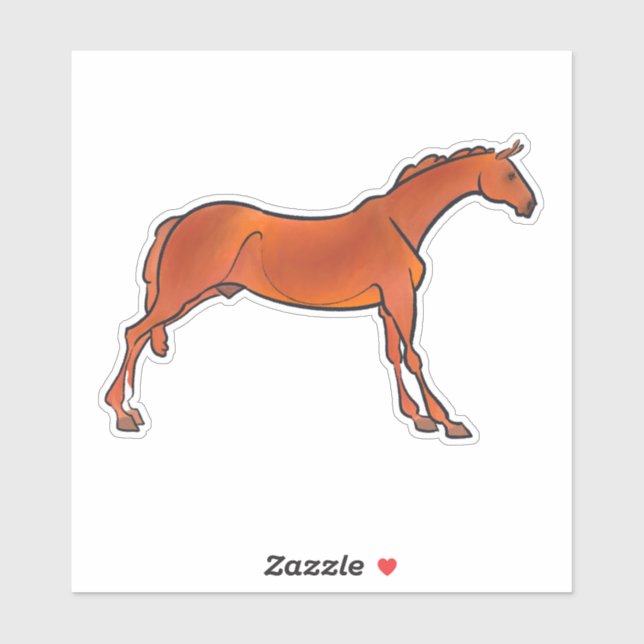 Sticker Red the Saddlebred (Feuille)