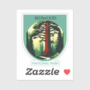 Sticker Redwood National Park Beauty en Californie