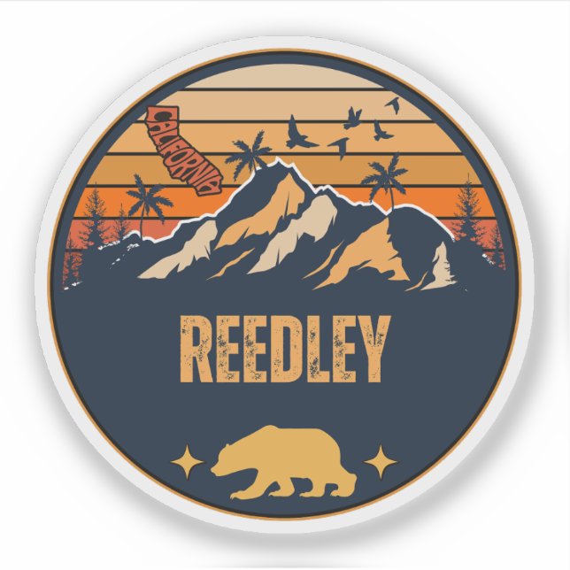 Sticker Reedley, Californie (Devant)