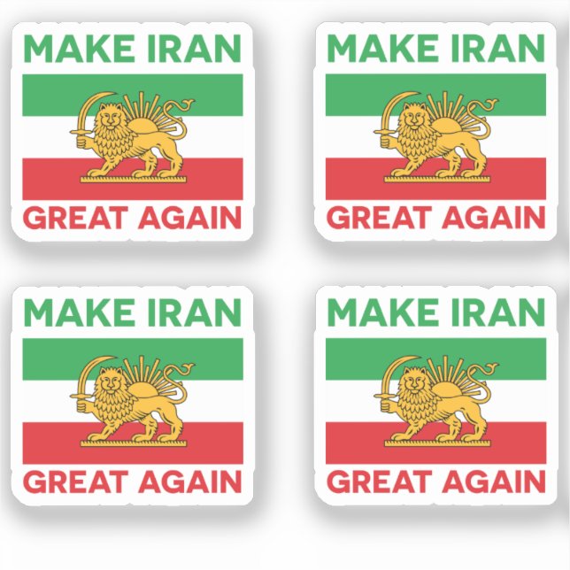 Sticker Refaire grande l'Iran Perse II (Recto)