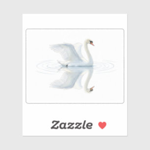 Sticker Reflet du cygne