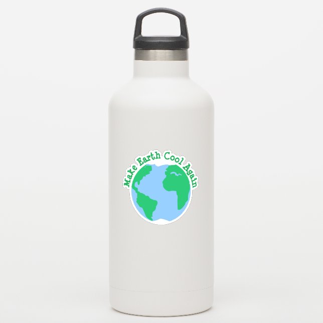 Sticker Refroidir la terre à nouveau (Gourde)