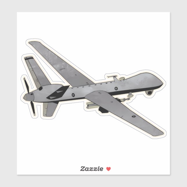 Sticker Refroidissement MQ-9, avion UAV (Feuille)