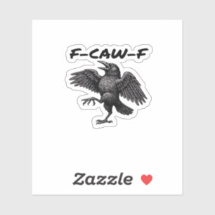 Sticker Regard graphique essentiel vintage F Caw F