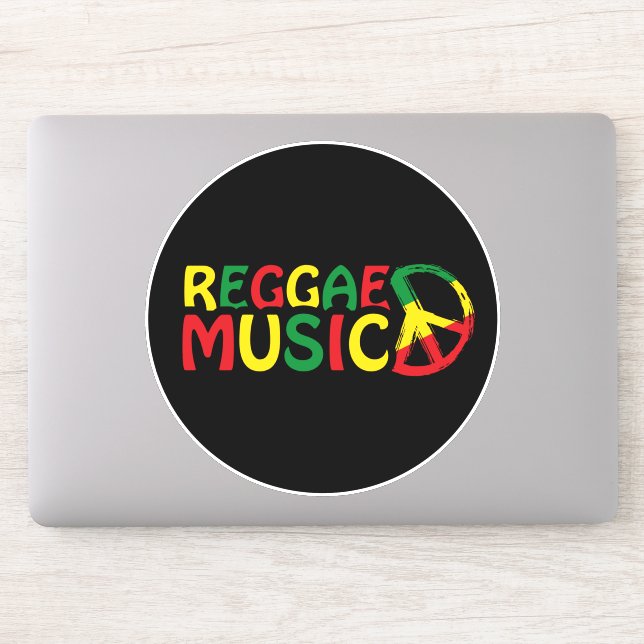 Sticker Reggae Musique design, reggae art (Ordinateur)