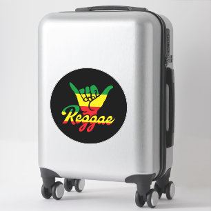 Sticker Reggae Shaka Mains aux couleurs reggae