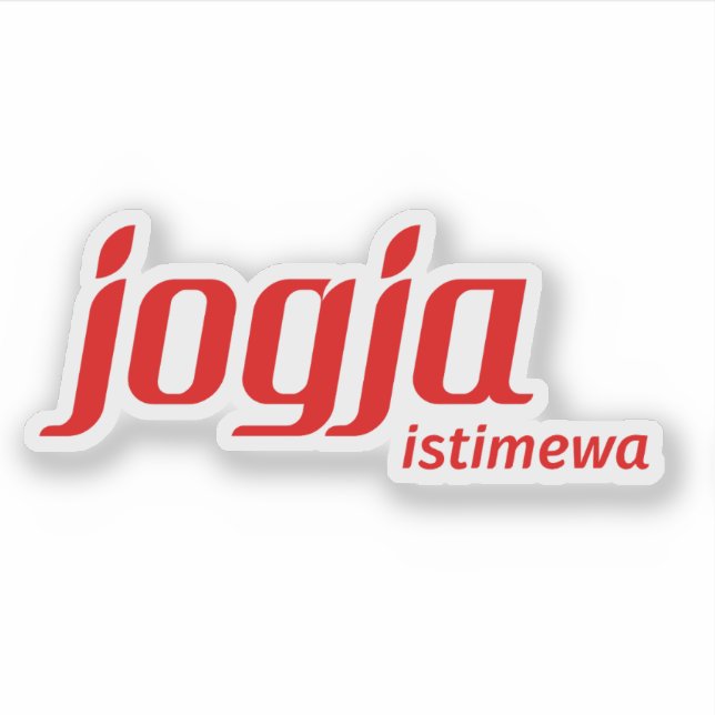 Sticker Région spéciale du logo de Yogyakarta, Indonésie (Devant)