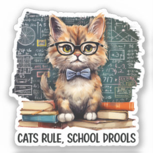 Sticker Règle des chats, Drools scolaires