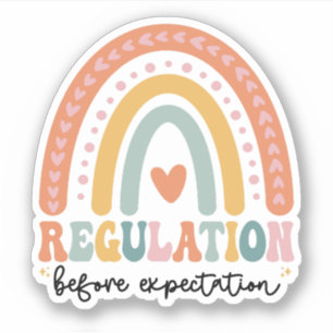 Sticker Réglementation avant l'attente Autisme SPED Enseig