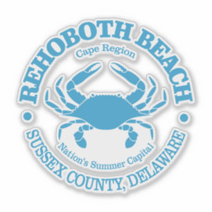 Sticker Rehoboth Beach (crabe)