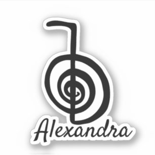 Sticker Reiki : Cho Ku Rei : Monogramme Ajouter le nom Sti