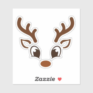 Sticker Reinder de Noël