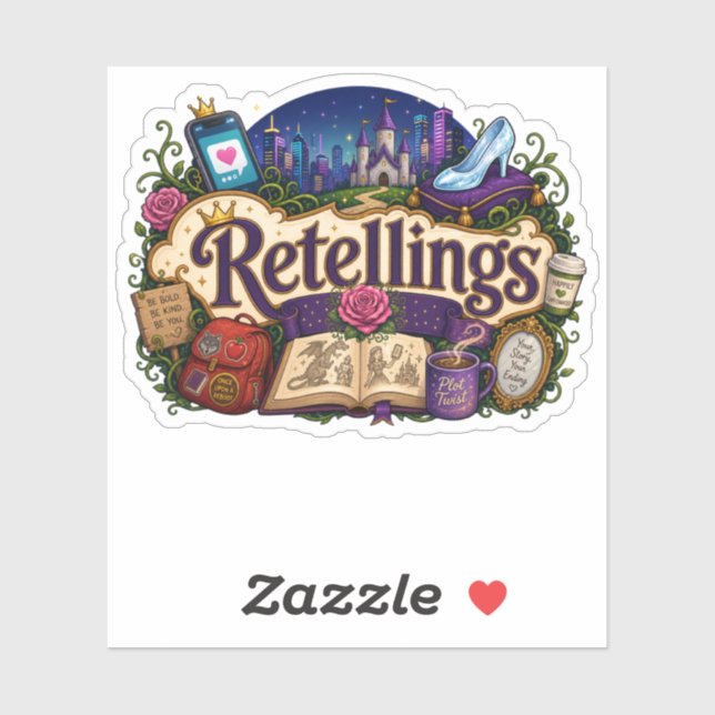 Sticker Relectures, Conte de fées, Amoureux du genre (Feuille)