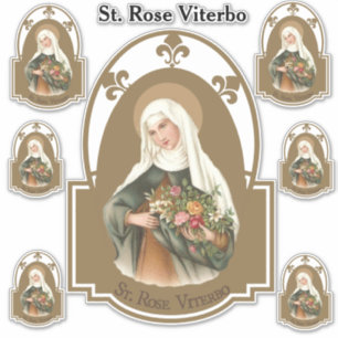 Sticker Religieux Saint-Rose Viterbo