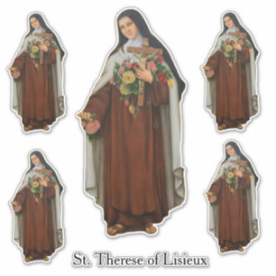 Sticker Religieux Sainte-Thérèse de Lisieux Carmelite Nun