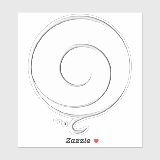 Sticker Remerciement d'argent (Feuille)