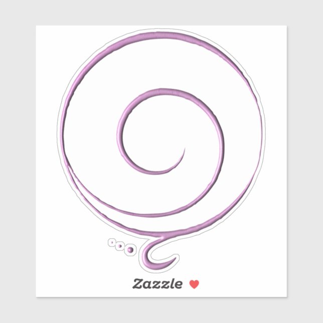 Sticker Remerciement rose  (Feuille)
