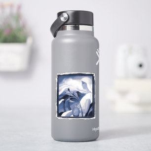 Sticker Remix de Fille en blanc avec cheminées d'usine et 