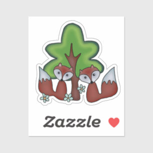 Sticker Renards