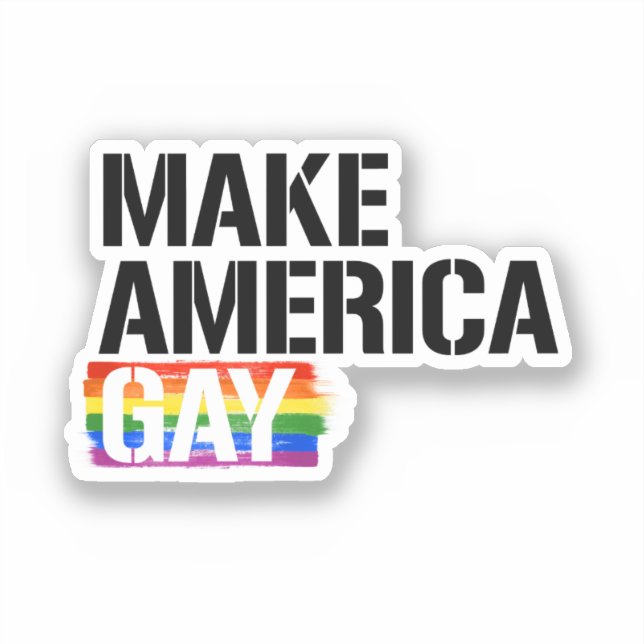 Sticker Rendez l'Amérique gay (Recto)
