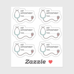 Sticker Rendez-vous vétérinaire Rappel de santé pour anima