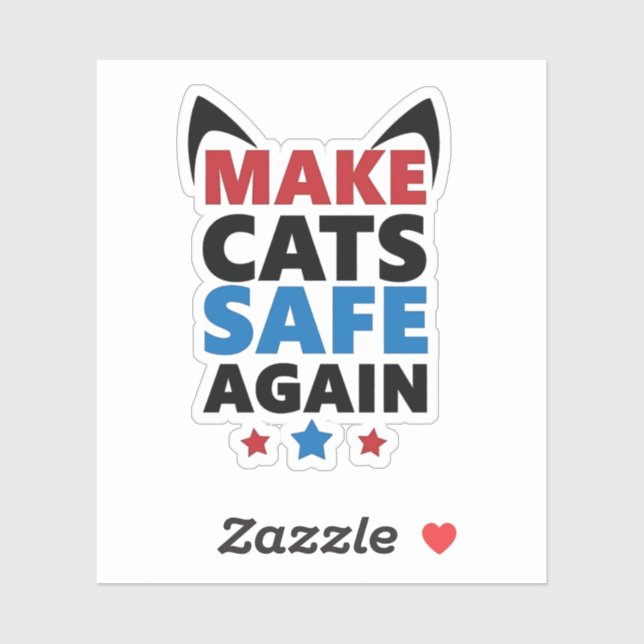 Sticker Rendre les chats en sécurité, une fois de plus, le (Feuille)