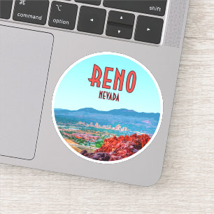 Sticker Reno Nevada Centre-ville Vintage