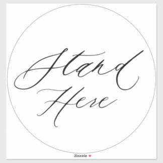 Sticker Repère de sol grand format pour distance sociale e