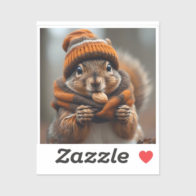 Sticker Repris de grignotage - Squirrel Ai image (Feuille)