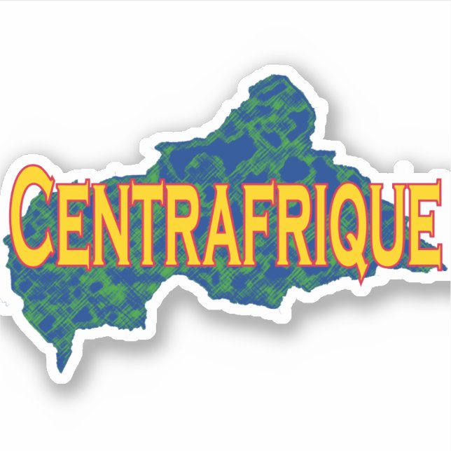 Sticker République centrafricaine (Devant)