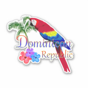 Sticker République Dominicaine Tropical