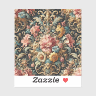Sticker Requiem pour Arcana – Conception florale gothique