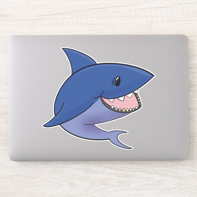 Sticker Requin noir (Ordinateur)