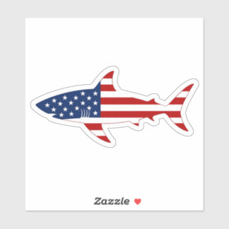 Sticker Requin USA