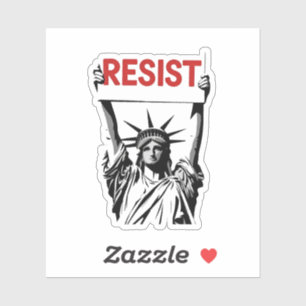 Sticker Résister au fascisme Floral Transgenre LGBTQ Anti-